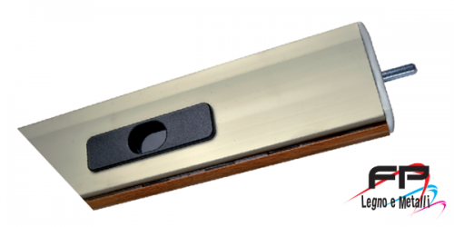 Catenacciolo intermedio di sicurezza per stecca in pvc, alluminio, acciaio, Arialuce e Duero 55 montato